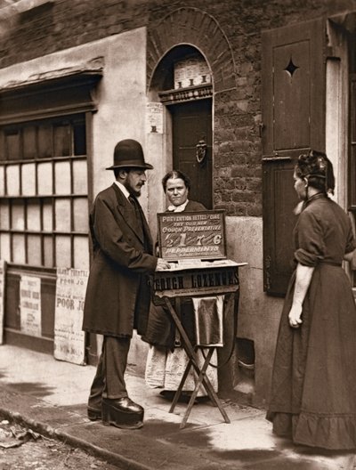 Straatdokter, 1876-77 door John Thomson